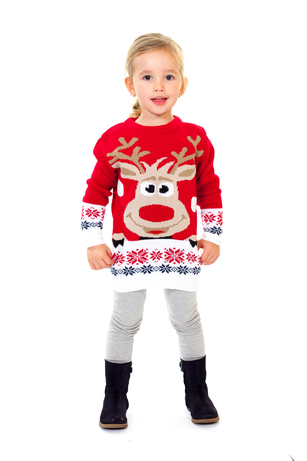 Kersttrui voor kinderen met Rudolph het - gratis bezorging