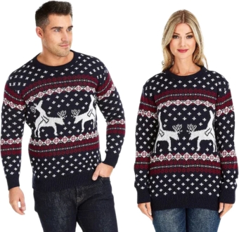 Kersttrui rendier duo