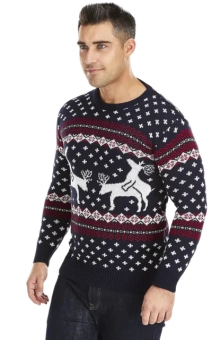 Speelse rendieren kersttrui