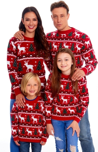 Kersttrui gezin