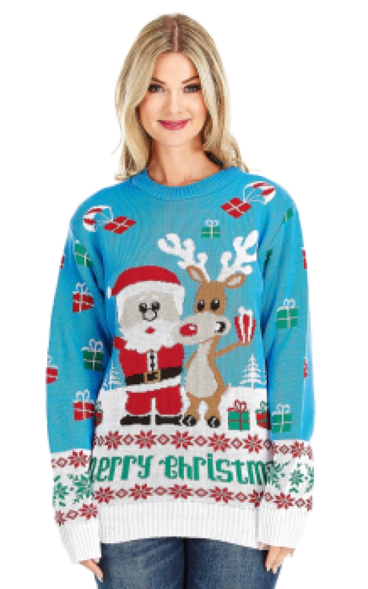 Rudolph Santa Kado lichtblauw