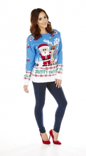 Rudolph Santa Kado lichtblauw